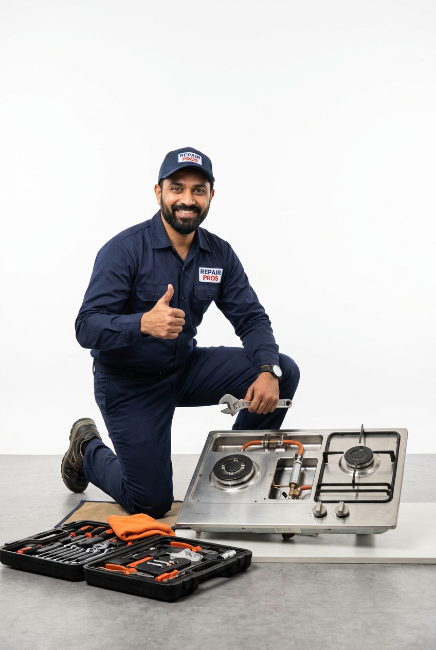 Verified ABL Experts technician repairing a gas stove in Delhi NCR
